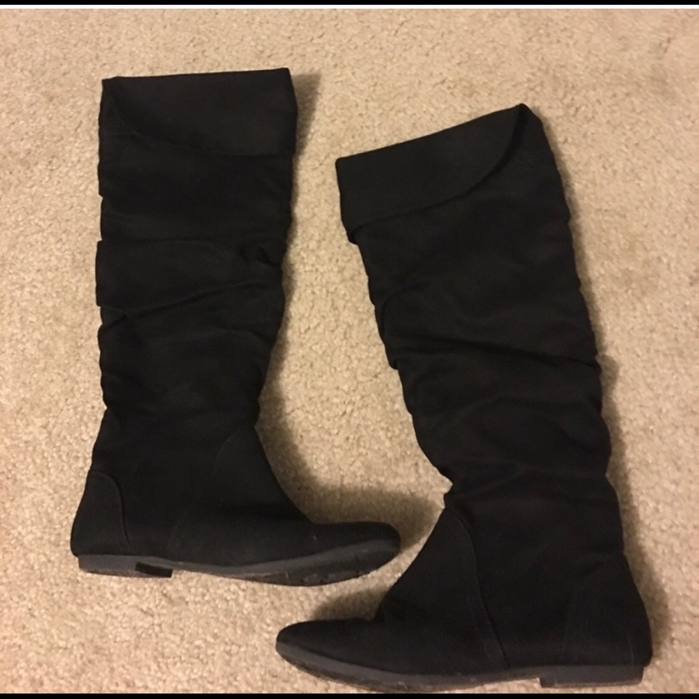 Black Suede Like Boots